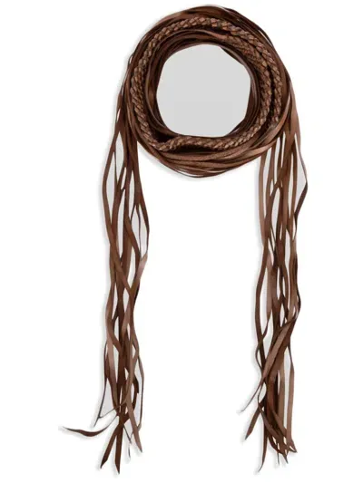 Caravana Braided Belt In Brown