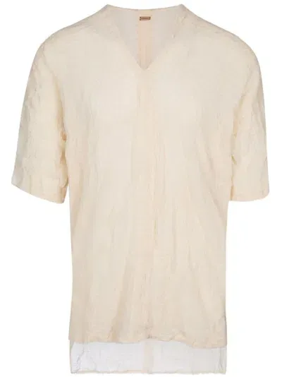 Caravana Frayed-edge Shirt In Neutrals