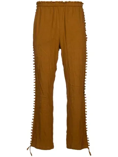 Caravana Straight-leg Trousers In Orange