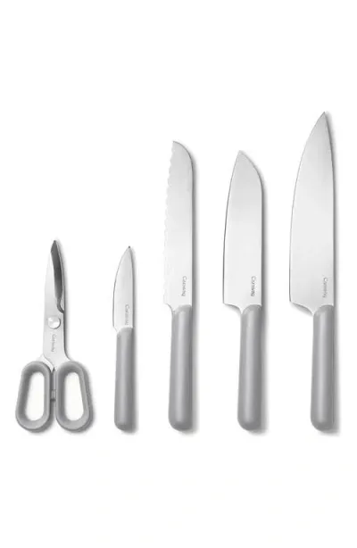 Caraway 5-piece Knife Set In Gray