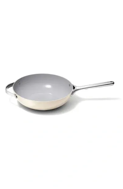 Caraway Nonstick Ceramic 12-inch Stir Fry Pan In Cream