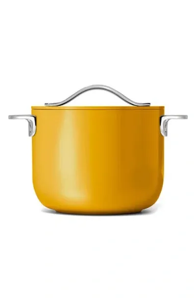 Caraway Nonstick Ceramic Petite 2-quart Cooker With Lid In Marigold