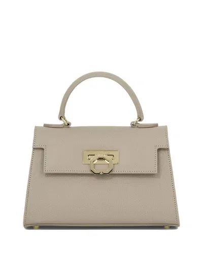 Carbotti "greta" Handbag In Beige