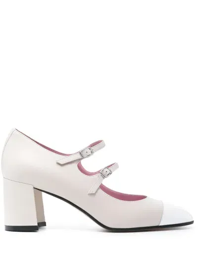 Carel Paris 70mm Leather Pumps In Neutrals