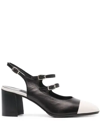 Carel Paris Papaya 60mm Leather Pumps In Black