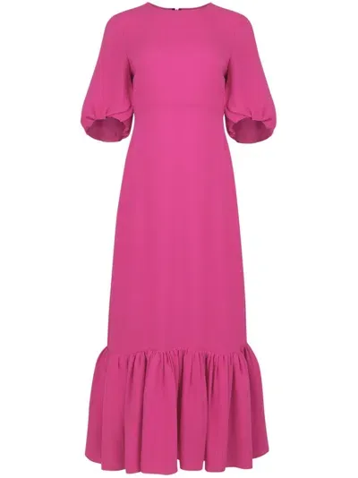 Careste Fleur Midi Dress In Pink