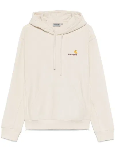 Carhartt American Script Sweatshirt In Neutrals