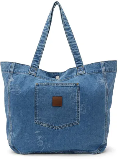 Carhartt Stamp Tote Bag In Blue