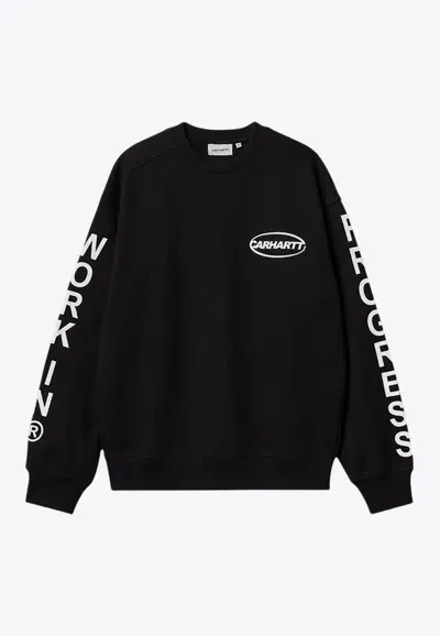 Carhartt Body Of Work Printed Sweatshirt In Black