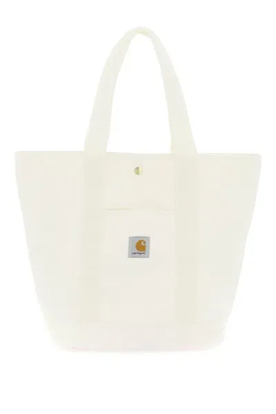 Carhartt Dearborn Tote Bag In Italian In White