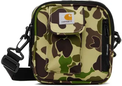 Carhartt Khaki Essentials Bag In Camo Duck Green