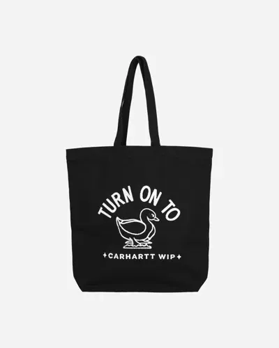 Carhartt Stamp Tote Bag In Black