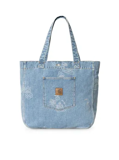 Carhartt Stamp Tote Bag In Blue