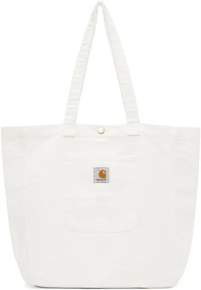 Carhartt White Bayfield Tote In D602 Wax