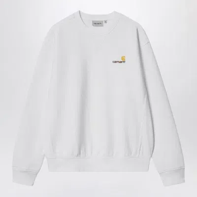 Carhartt Wip American Script Sweatshirt In White