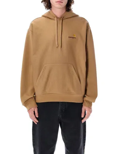 Carhartt Wip Hooded American Script Sweatshirt In Peanuts