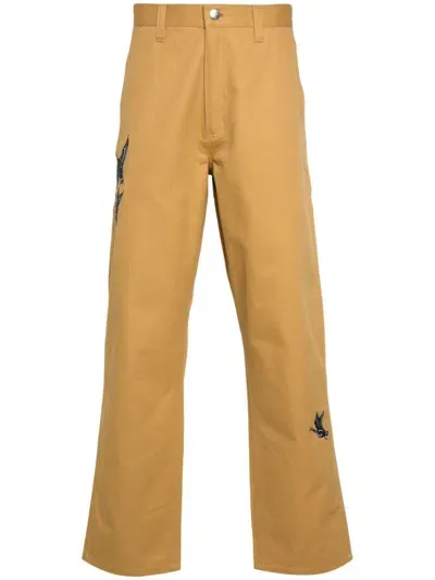 Carhartt Wip Pre Cotton Trousers In Beige