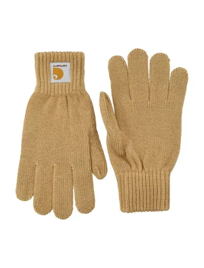 Carhartt Wip Watch Gloves In Brown