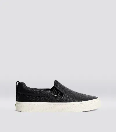 Cariuma Leather Slip-on Sneakers In Black