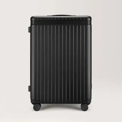 Carl Friedrik Check-in Luggage - Hard Case In Polycarbonate And Aluminium -  Black In Black / Black