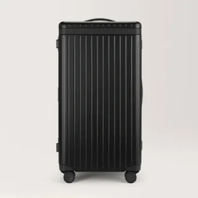 Carl Friedrik The Trunk Polycarbonate Suitcase 73cm In Black / Black