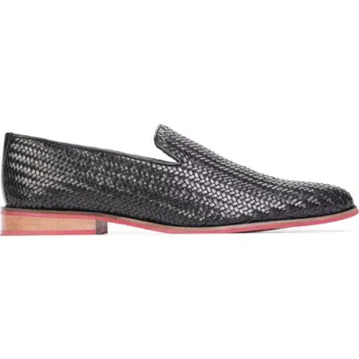 Carlos Santana Gibson Weave Loafer In Black