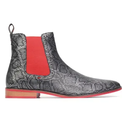 Carlos Santana Mantra Chelsea Boot In Black Python