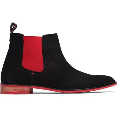 Carlos Santana Mantra Chelsea Boot In Black Suede