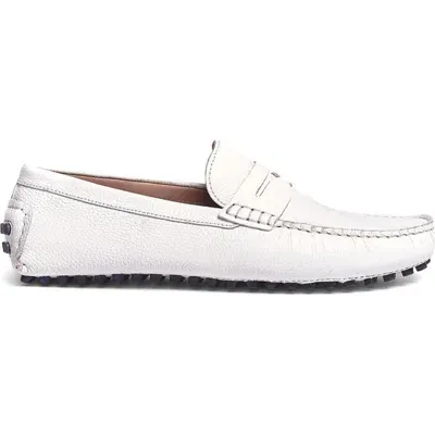 Carlos Santana Ritchie Penny Loafer In White