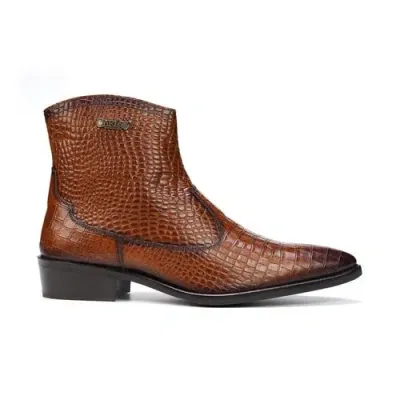 Carlos Santana Zappa Cowboy Boot In Tan Croco