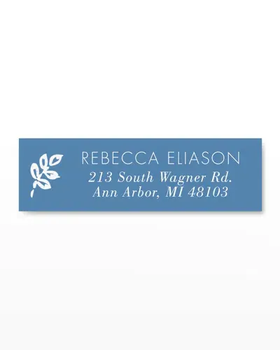 Carlson Craft Abloom Address Labels, 180 Count - Personalized In Platinum Ink