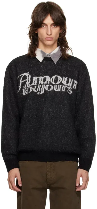 Carne Bollente Black 'amour Toujours' Sweater