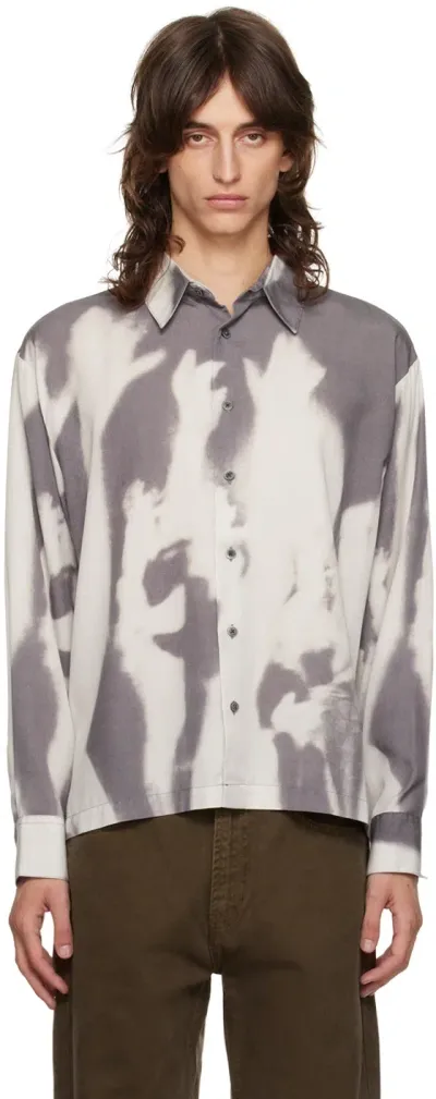 Carne Bollente Gray & Off-white Twilight Touch Shirt In Allover