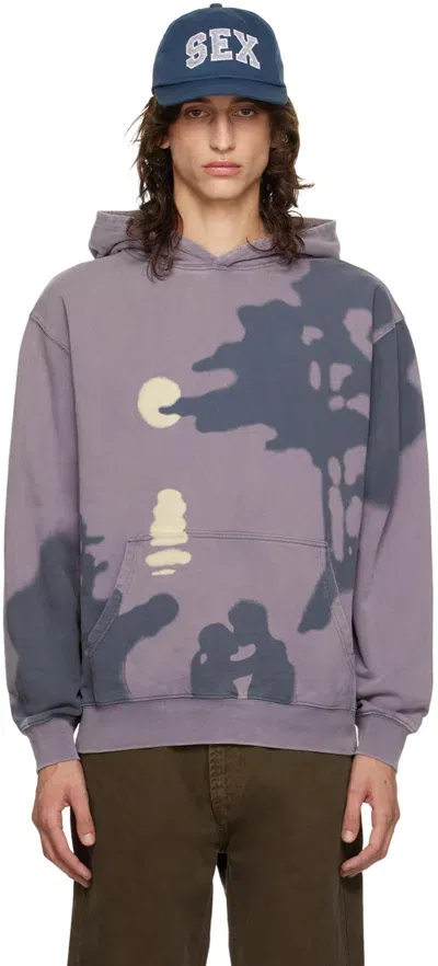 Carne Bollente Purple Lunar Love Affair Hoodie In Lavender