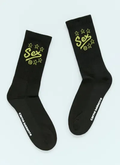 Carne Bollente Socks Shocks In Black