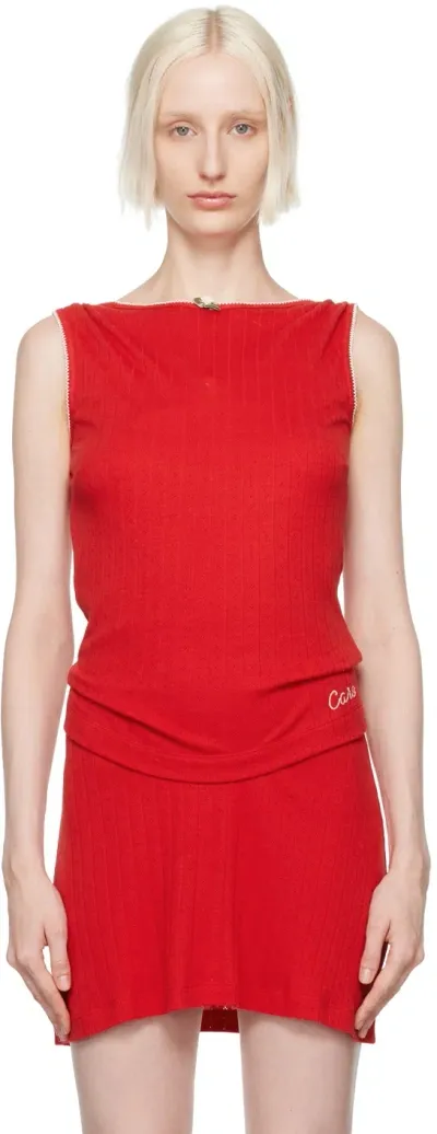 Caro Editions Red Alexa Top