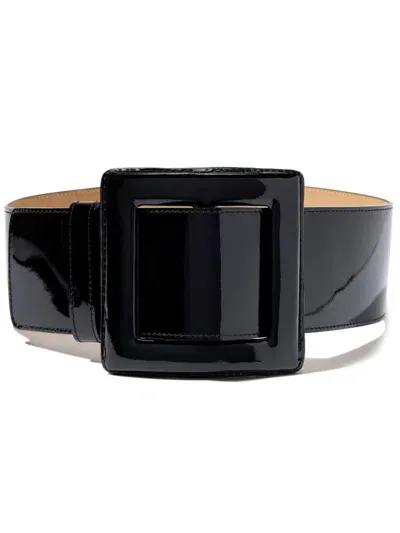 Carolina Herrera Buckle Closure Patent-leather Belt In Black