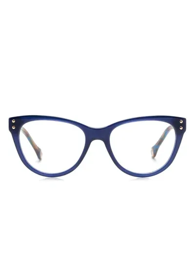 Carolina Herrera Cat-eye Frame Glasses In Blue