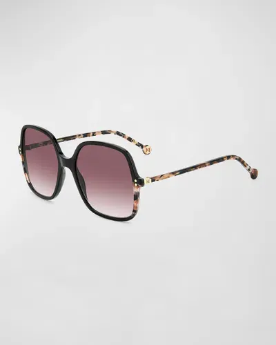 Carolina Herrera Her 0244/s Square Sunglasses In 0wr7-3x