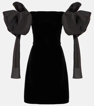 Carolina Herrera Off-shoulder Minidress In Black