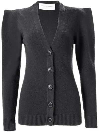 Carolina Herrera V-neck Cardigan In Grey