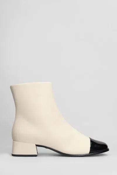 Carrano High Heels Ankle Boots In Beige