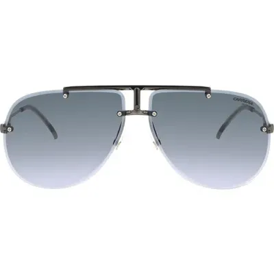 Carrera Eyewear 65mm Gradient Oversize Aviator Sunglasses In Dark Ruth Gray/dark Grey Sf