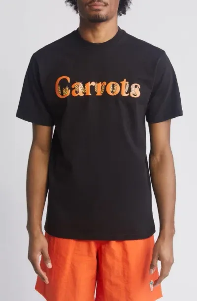 Carrots By Anwar Carrots Wordmark Graphic T-shirt In Black