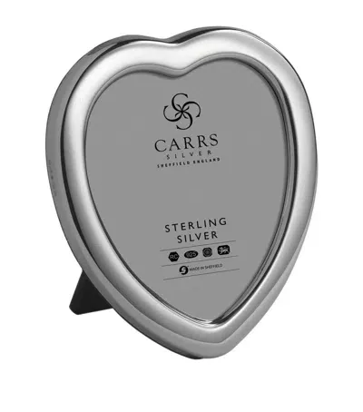 Carrs Silver Heart Sterling Silver Frame In Gray