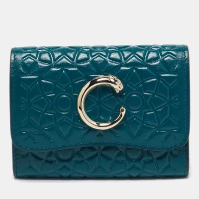 Pre-owned Cartier Card Case In Green