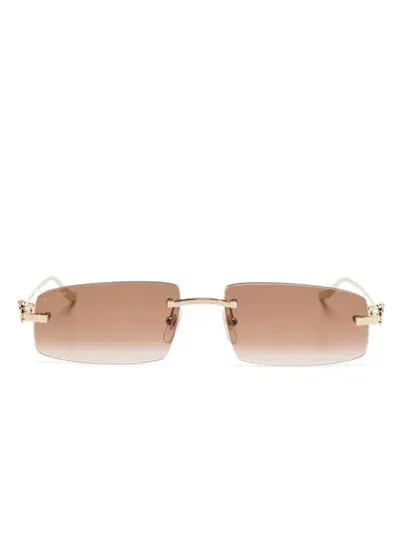 Cartier Ct0505s Sunglasses In Gold