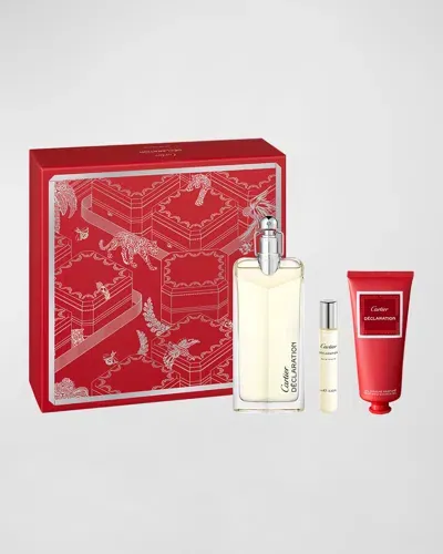 Cartier Déclaration Eau De Toilette And Lotion Set In White