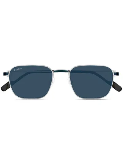 Cartier Exception Sunglasses In Blue