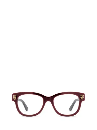 Cartier Eyeglasses In Burgundy